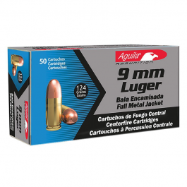 Aguila 9mm Luger 124gr FMJ