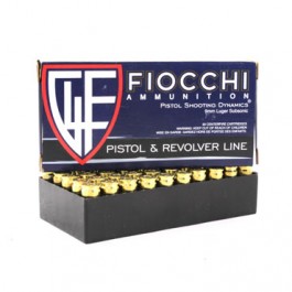 Fiocchi 9mm 158 Grain Subsonic Ammunition 