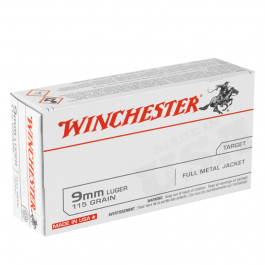 Winchester 9mm Luger 115gr FMJ - 100rd