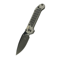 Microtech Ludt Gen III S/E DLC Standard Natural Clear Carbon Fiber Inlay