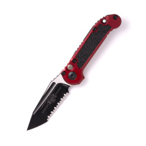 Microtech Ludt Gen III T/E Black Full Serrate Merlot
