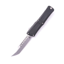 Microtech Combat Troodon Gen III Hellhound Stonewash Standard Black