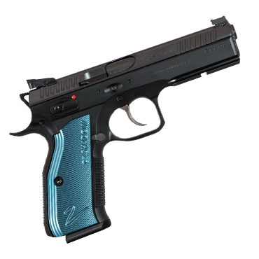 CZ SHADOW2 アルミニウム SHORTグリップ & マグウェル ブルー CZ